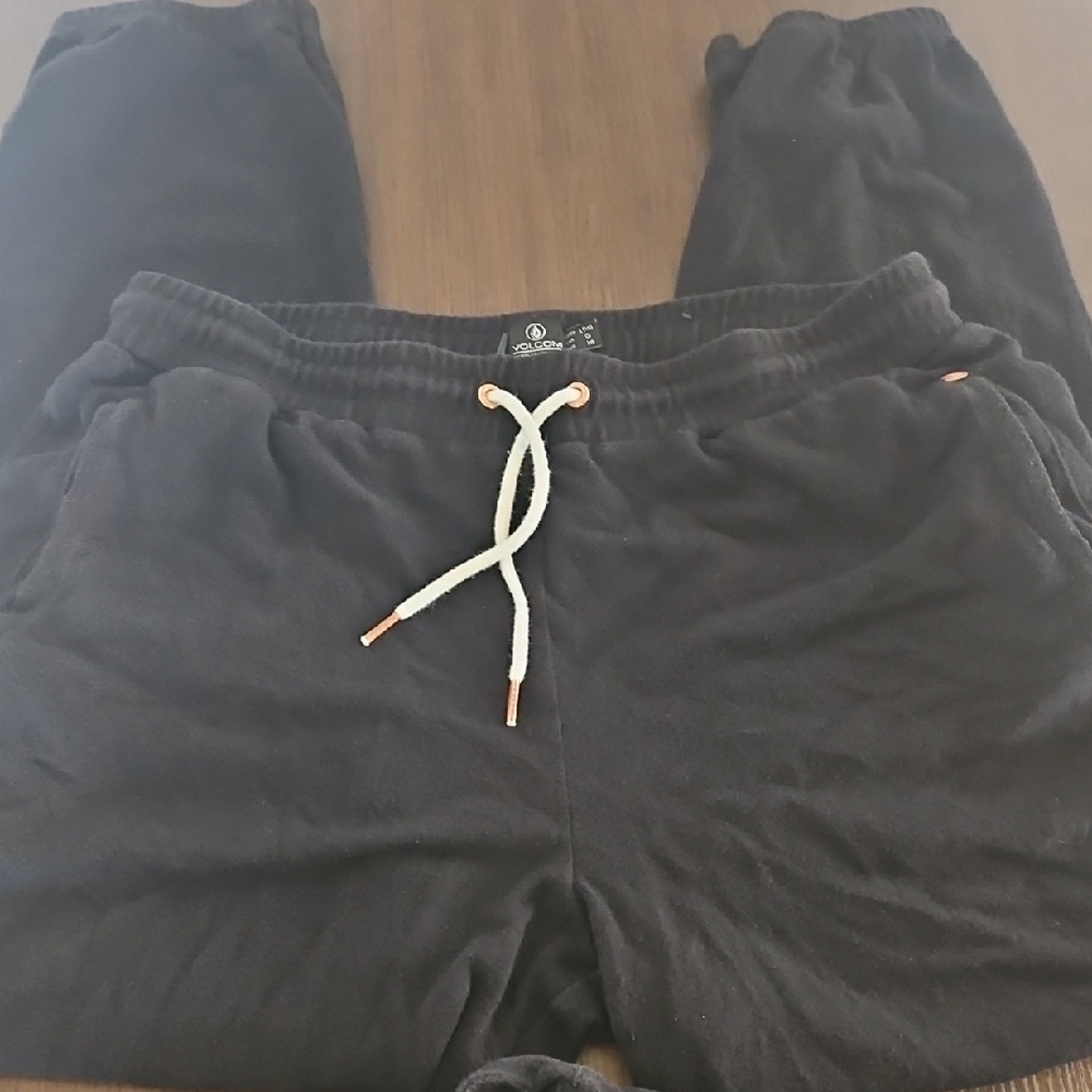 Black Jogger Pants, Matching Hoodie with Cute Drawstrings. No Rips, Stains.